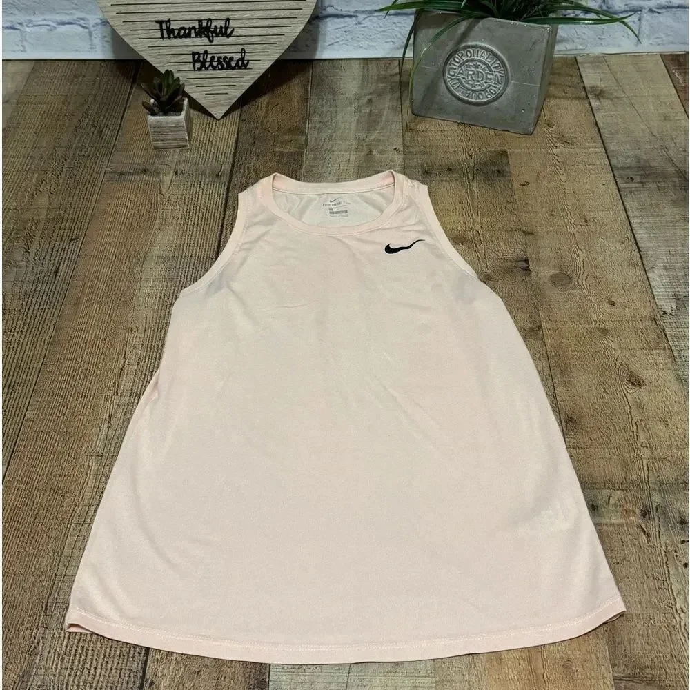 Nike Women's Dri-fit Training Tank Top peach/pink Size Small